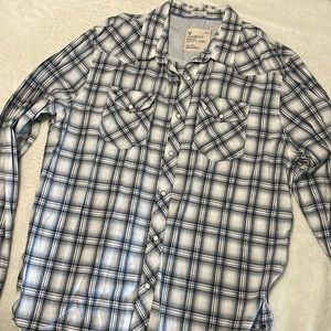 American Eagle plaid button up